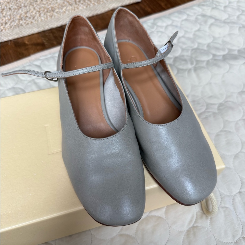 LOQ Gray Mary Jane Shoes
